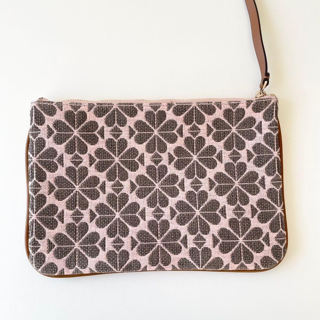 【極美品】kate spade スペード フラワー ジャカード トートバッグ