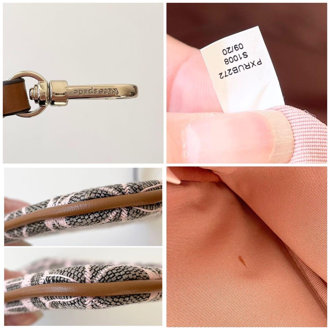 【極美品】kate spade スペード フラワー ジャカード トートバッグ