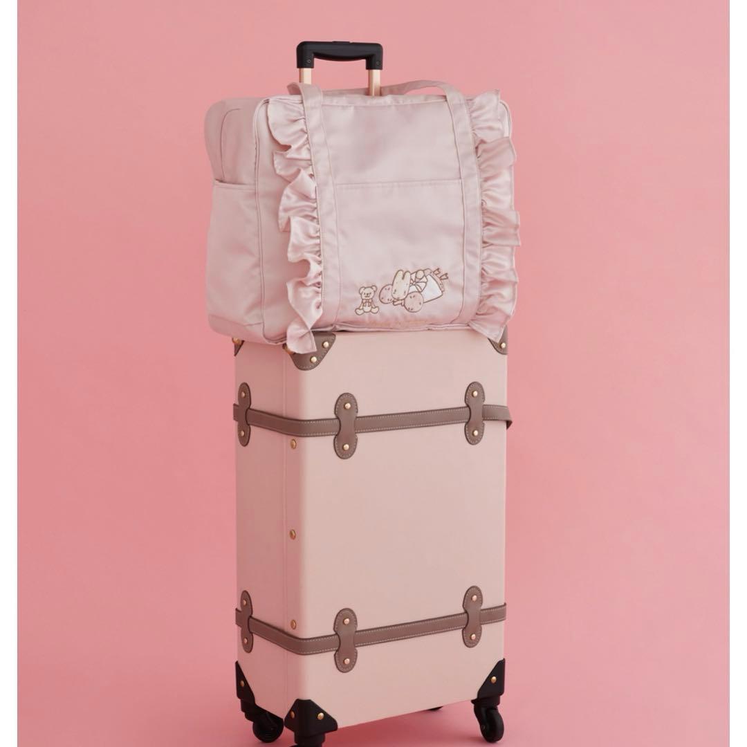 Maison de FLEUR フリルボストンバッグ マロンクリーム