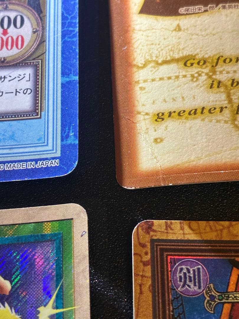 初期　旧　ワンピースカード　ルフィ　ミホーク　4枚セット