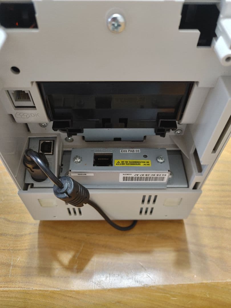 【動作OK】EPSON レシートプリンター TM-L90 　ACアダプター付