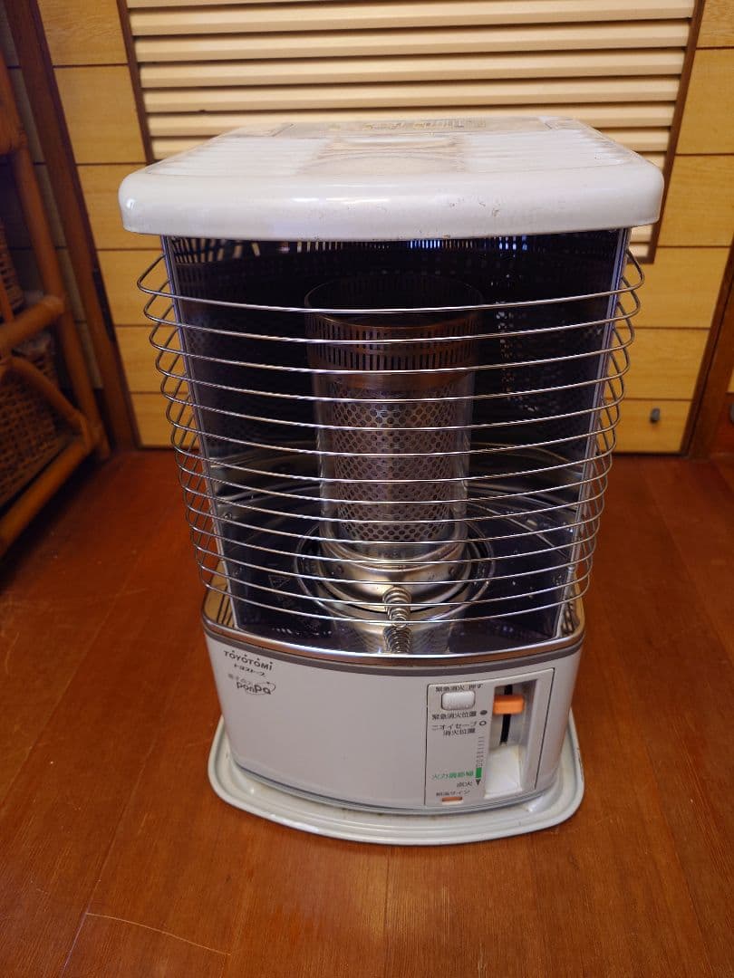 災害の備えにトヨトミ石油ストーブ。