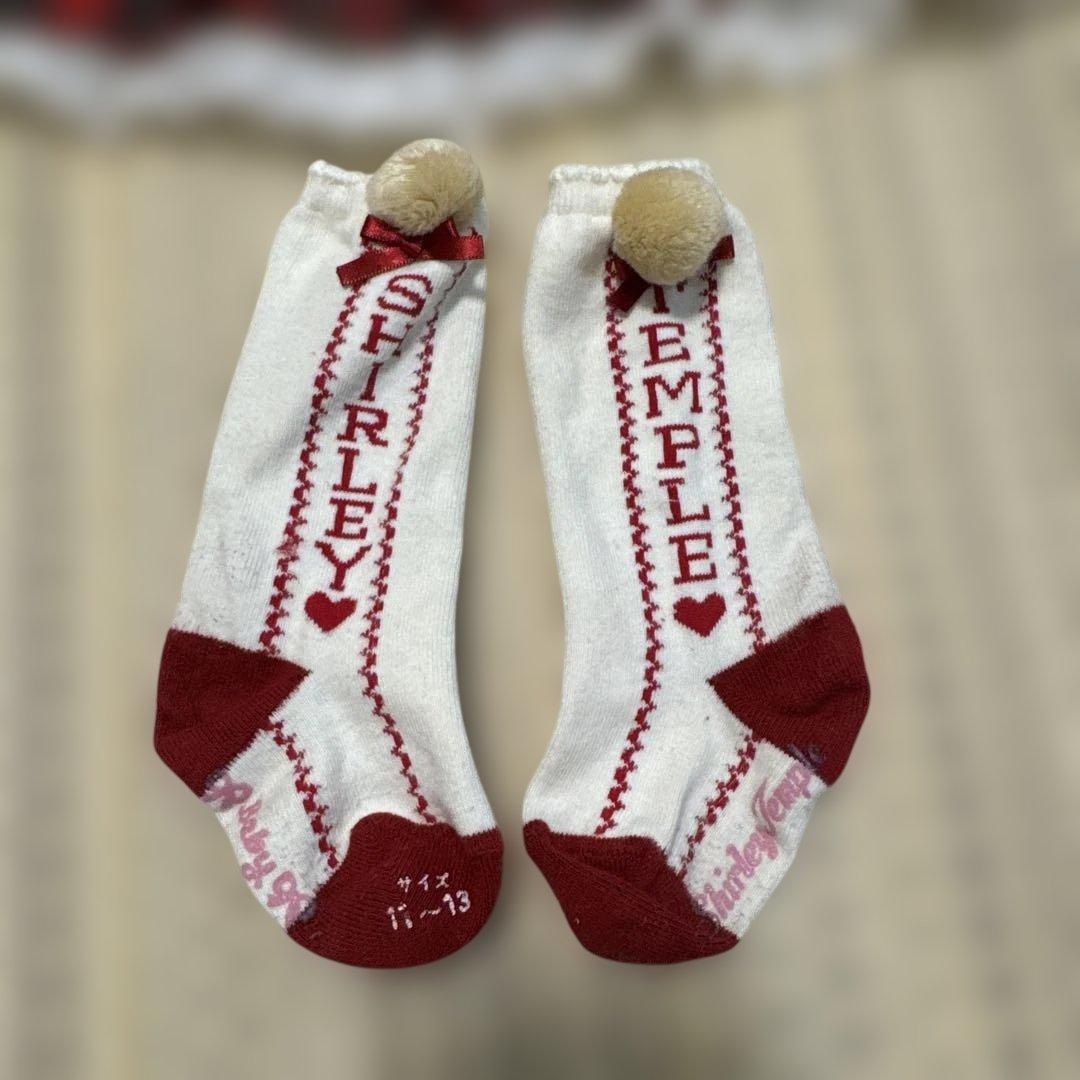 Shirley Temple ハート胸当てワンピース 90 3点セット