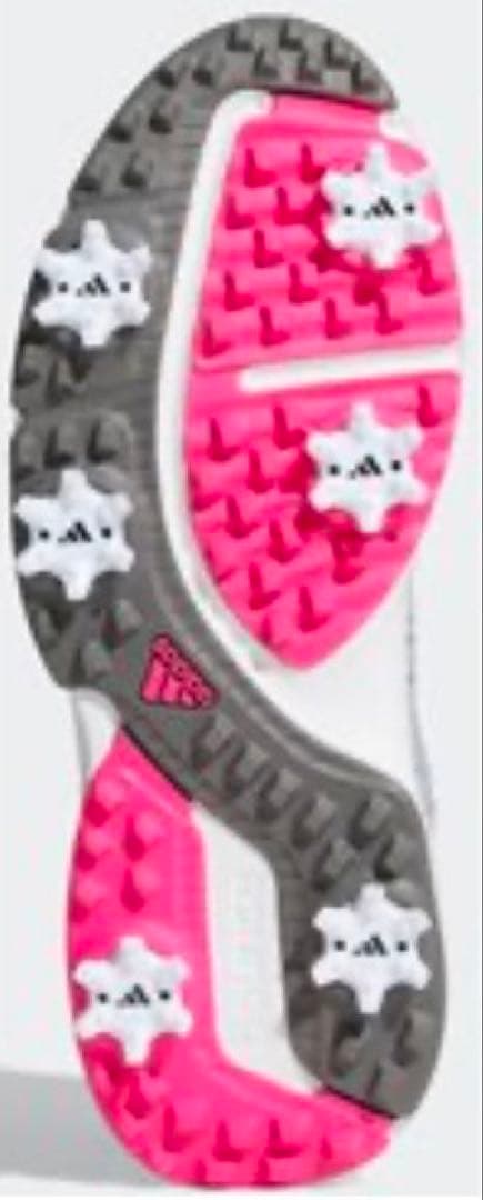 新品未使用✨adidas ゴルフシューズ グレー/ピンク24.0㎝