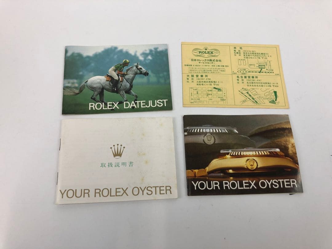 y*。様 ロレックス　空き箱　内箱　取説　小冊子　レッド　刺繍