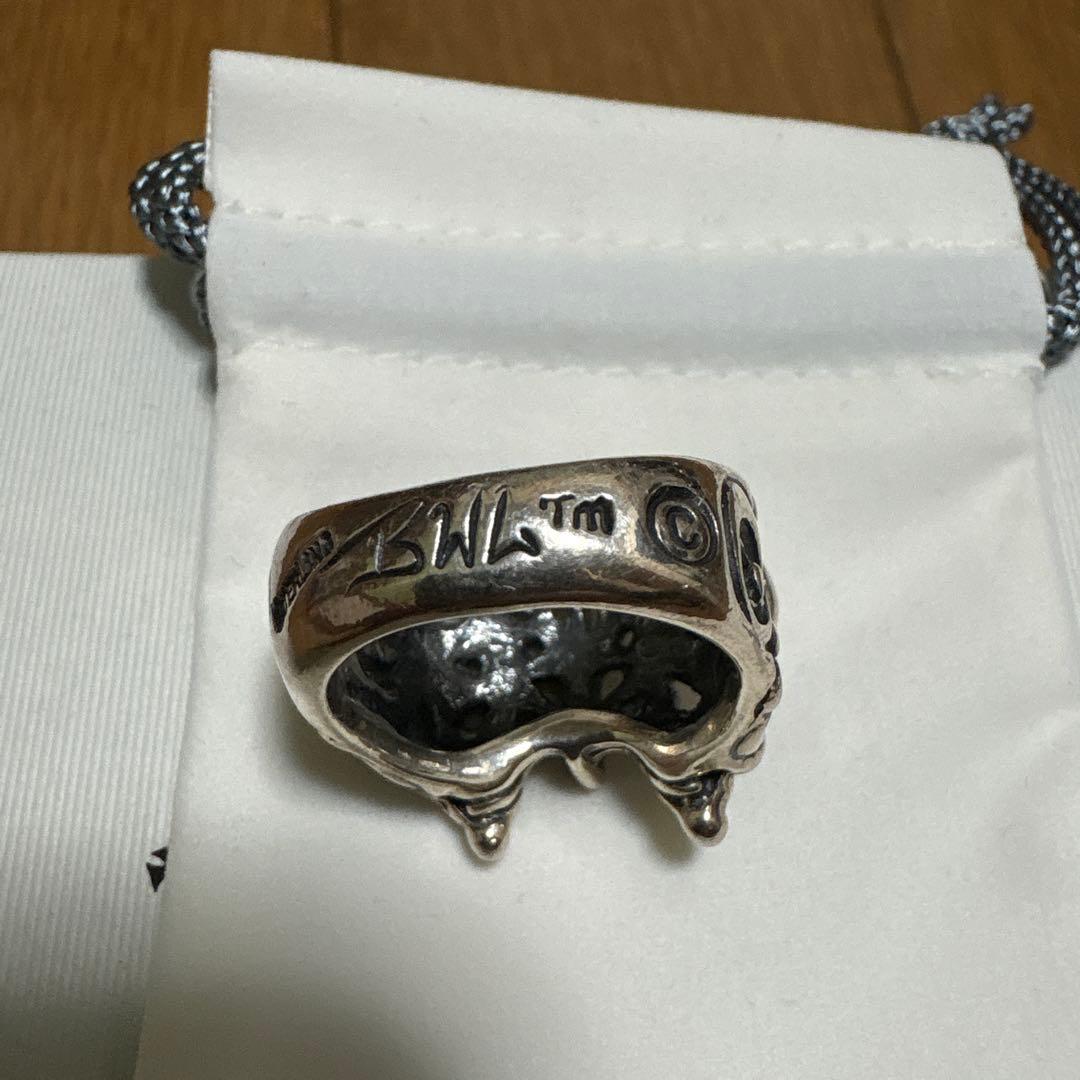 美品 BEAMS別注 ビルウォールレザー バタフライ リング