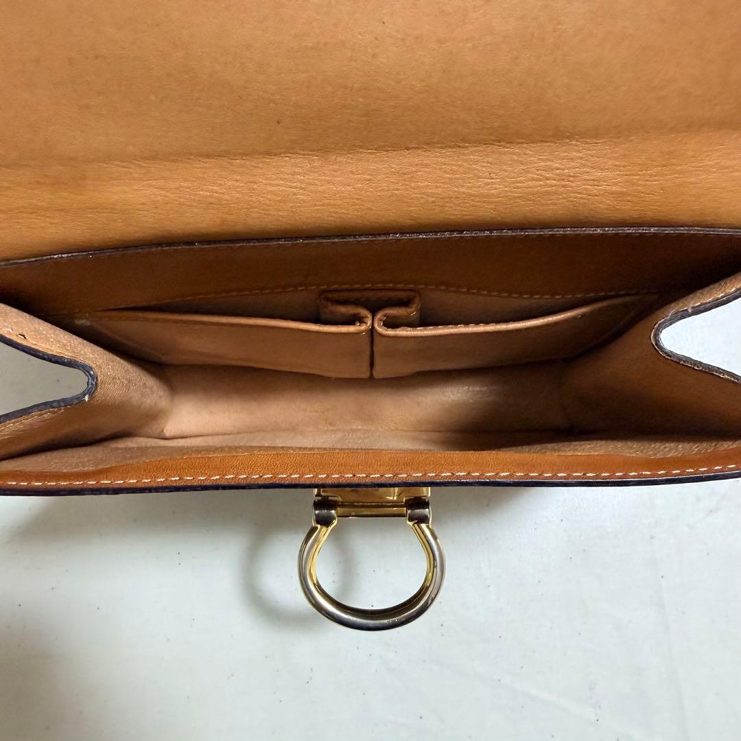 CELINE オールドセリーヌ ダブルフラップ マカダム柄 ヴィンテージF/10