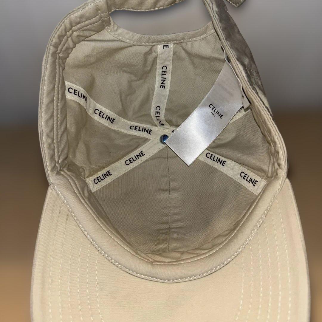 CELINE￤トリオンフ ベースボールキャップ / 国内完売ベージュ（M）