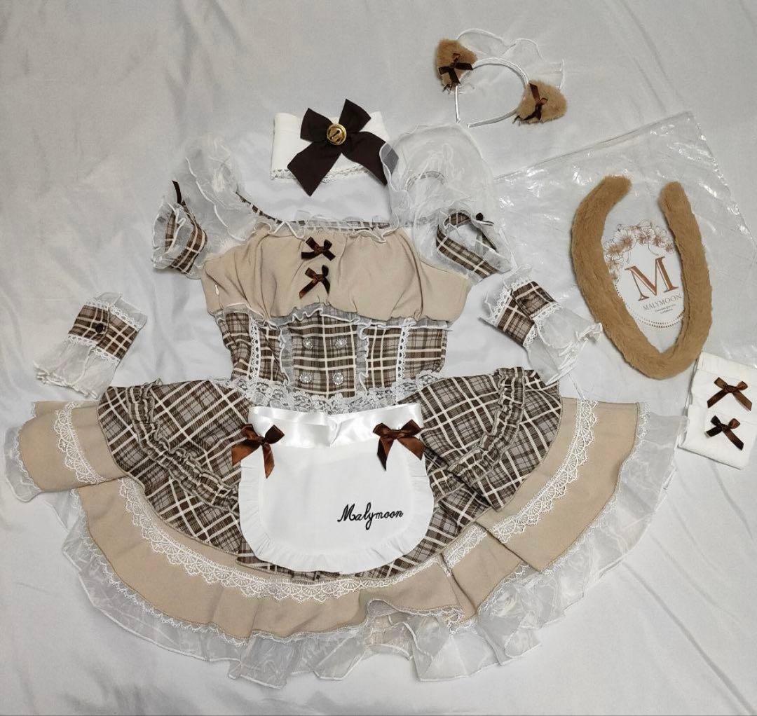 Malymoon/マリームーン ロイヤルチェックキティメイド【13日まで】