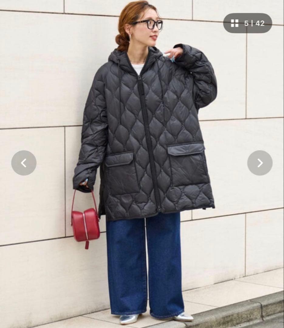 TAION × FREAK'S STORE 別注　フードミドル丈　ダウンコート