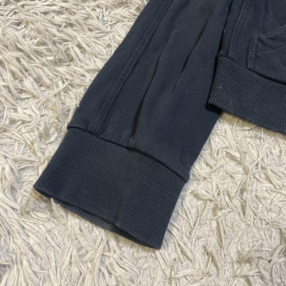 バーバリーブラックレーベル ラビットファー ジップパーカー ノバチェック 黒 L