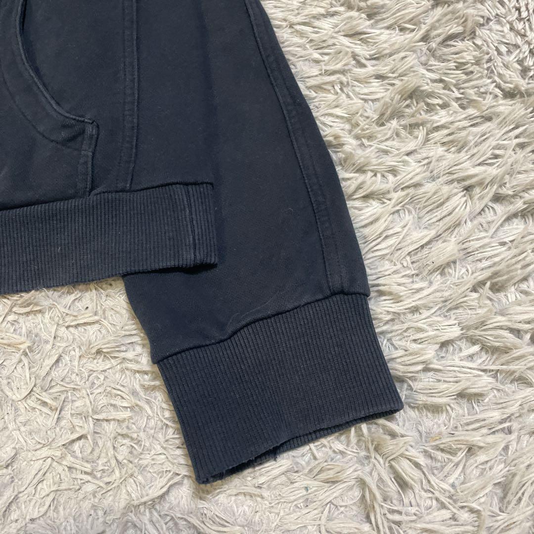 バーバリーブラックレーベル ラビットファー ジップパーカー ノバチェック 黒 L