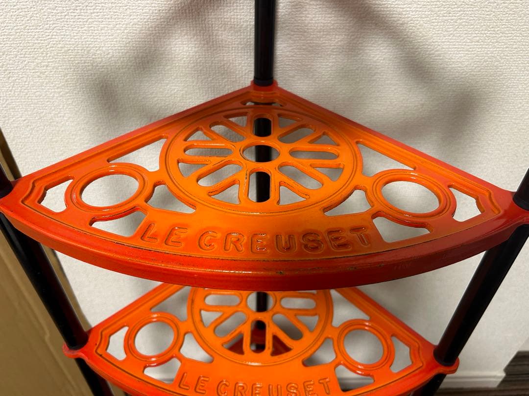 Le Creuset ルクルーゼ ポットスタンド 5段オレンジ　鍋スタンド
