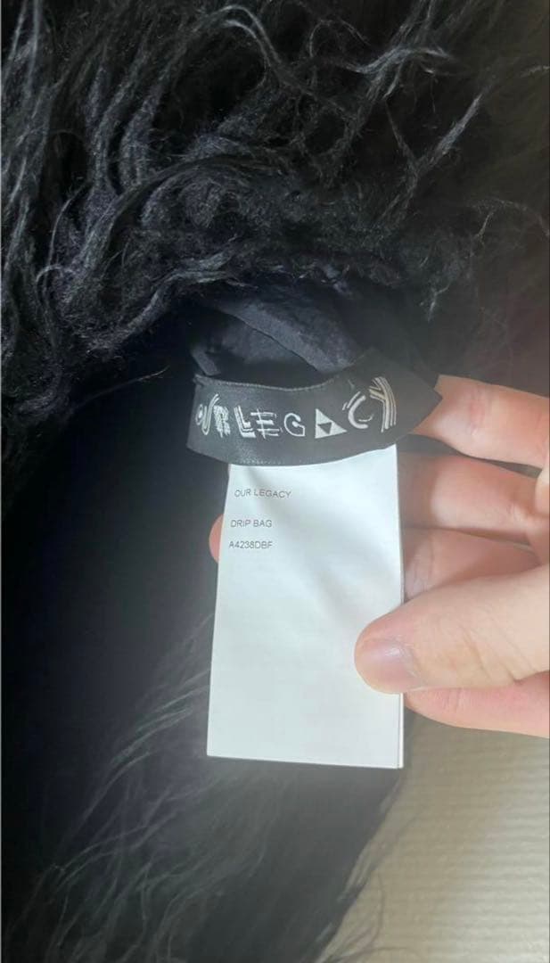 OUR legacy ファーショルダーバッグ 黒