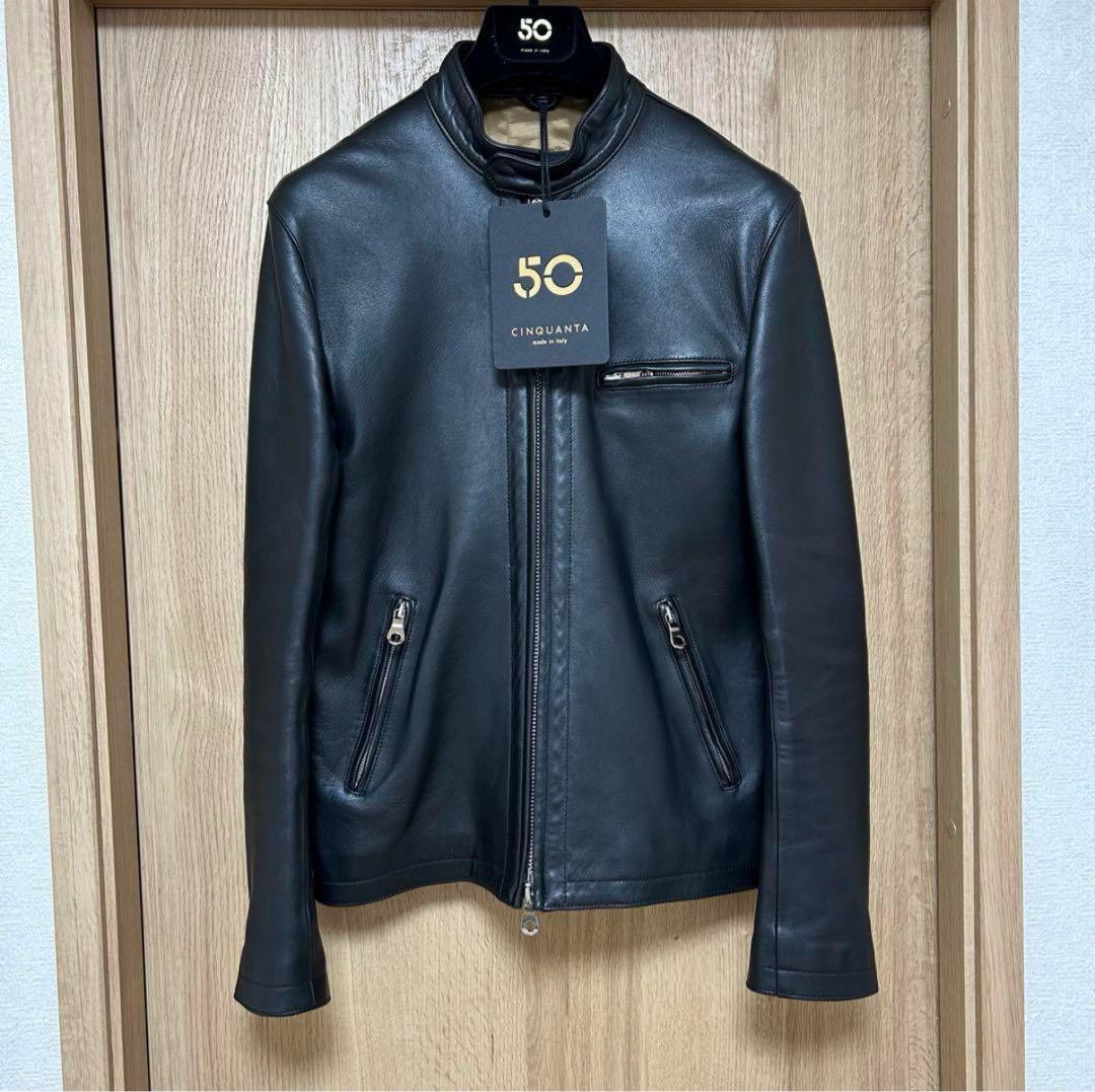 【11/16まで限定価格】チンクアンタ レザー ライダースジャケット