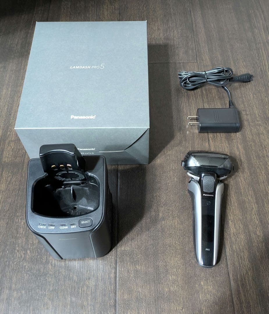 Panasonic ラムダッシュプロ5 ES-LV7J　洗浄剤4個付き