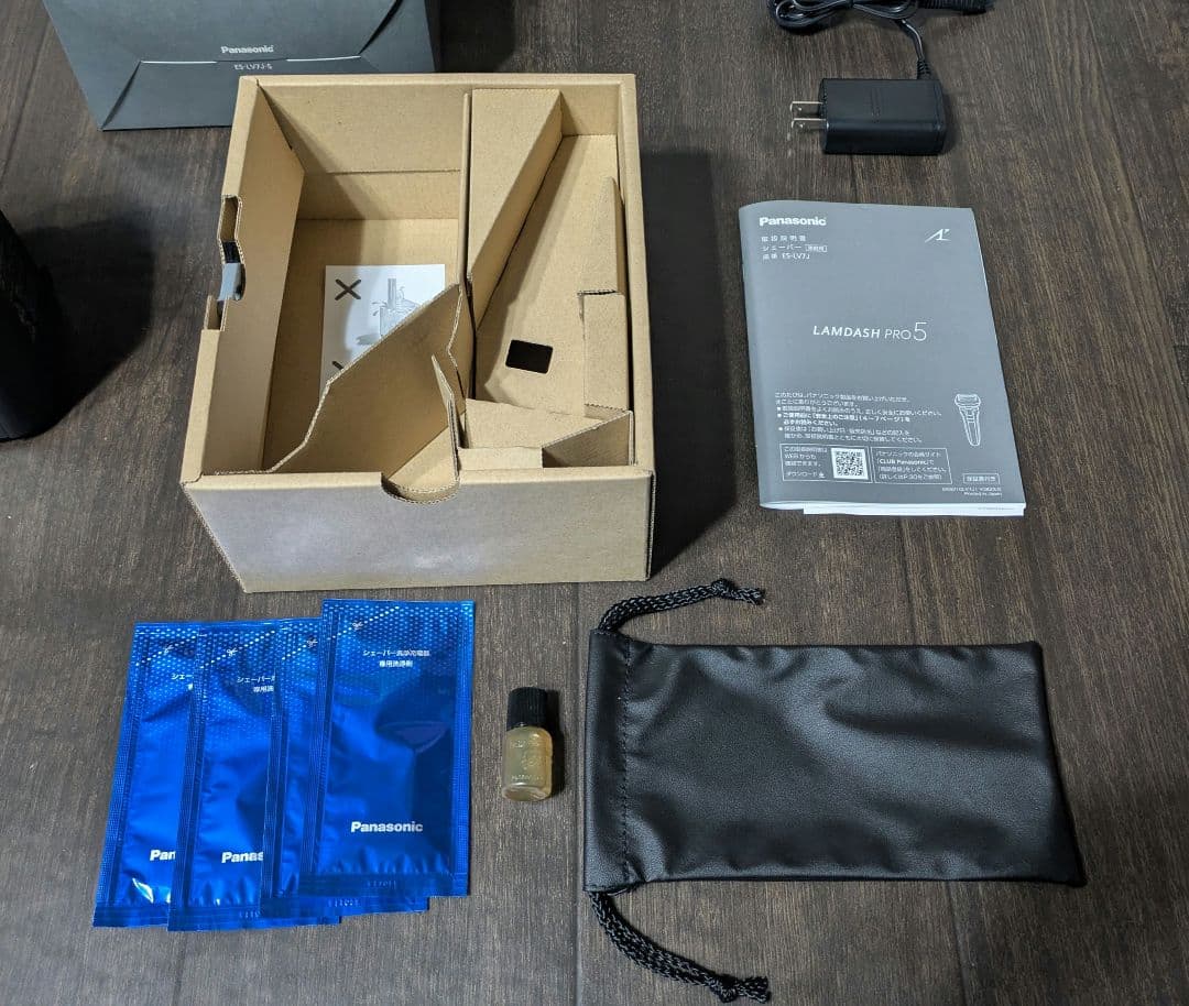 Panasonic ラムダッシュプロ5 ES-LV7J　洗浄剤4個付き