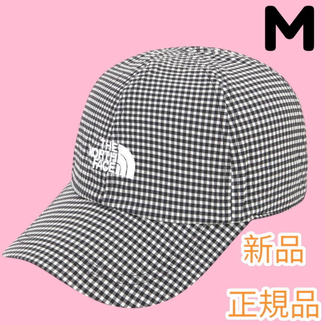 ラスト1点★正規品★新品M★ノースフェイス ギンガムチェックキャップ 帽子 韓国