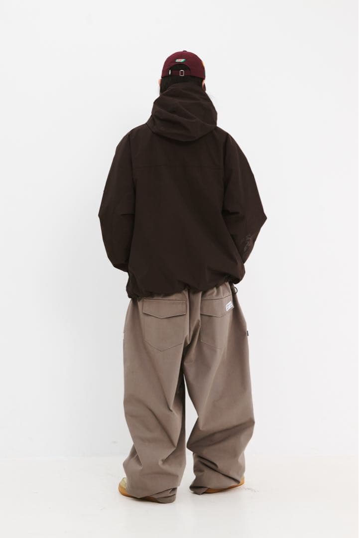 BSRABBIT スーパーワイドパンツ　ブラウン