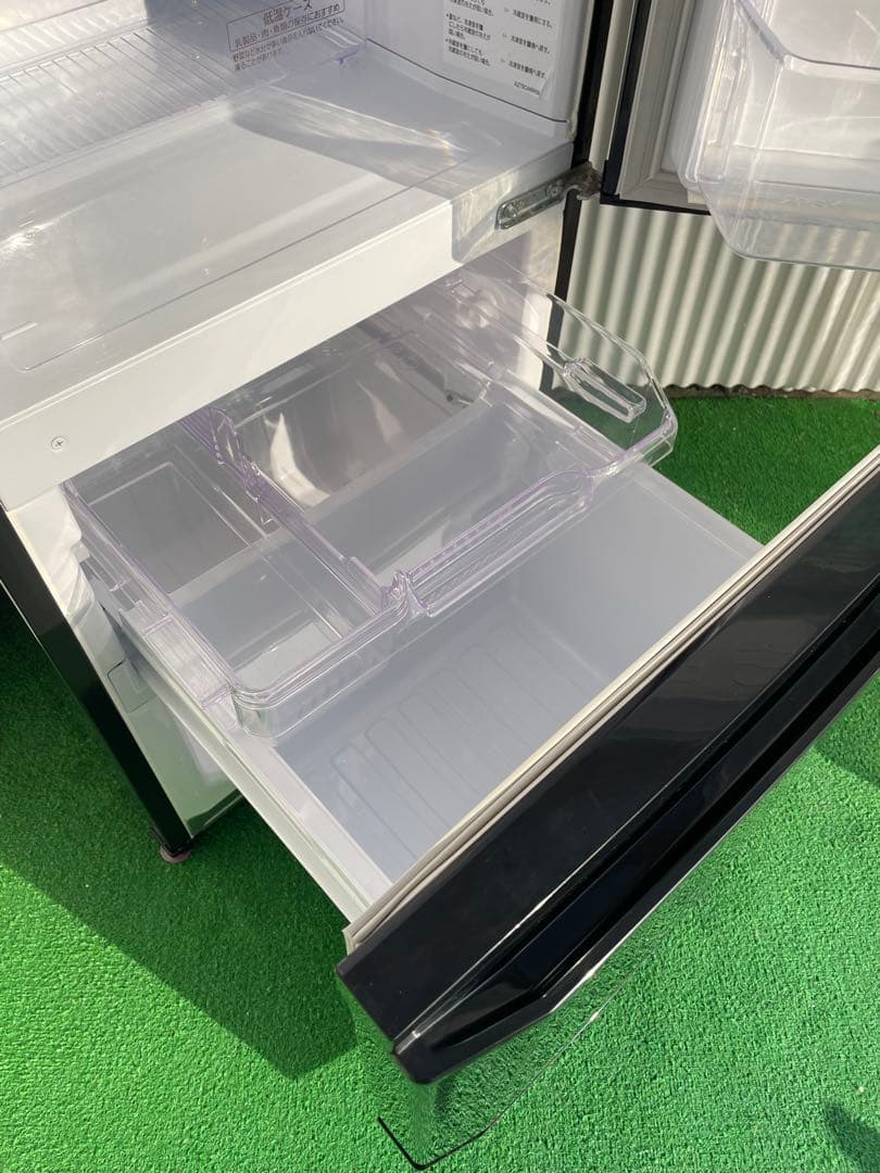 962 三菱 2ドア冷蔵庫 146L ブラック 自動霜取り 一人暮らし 単身