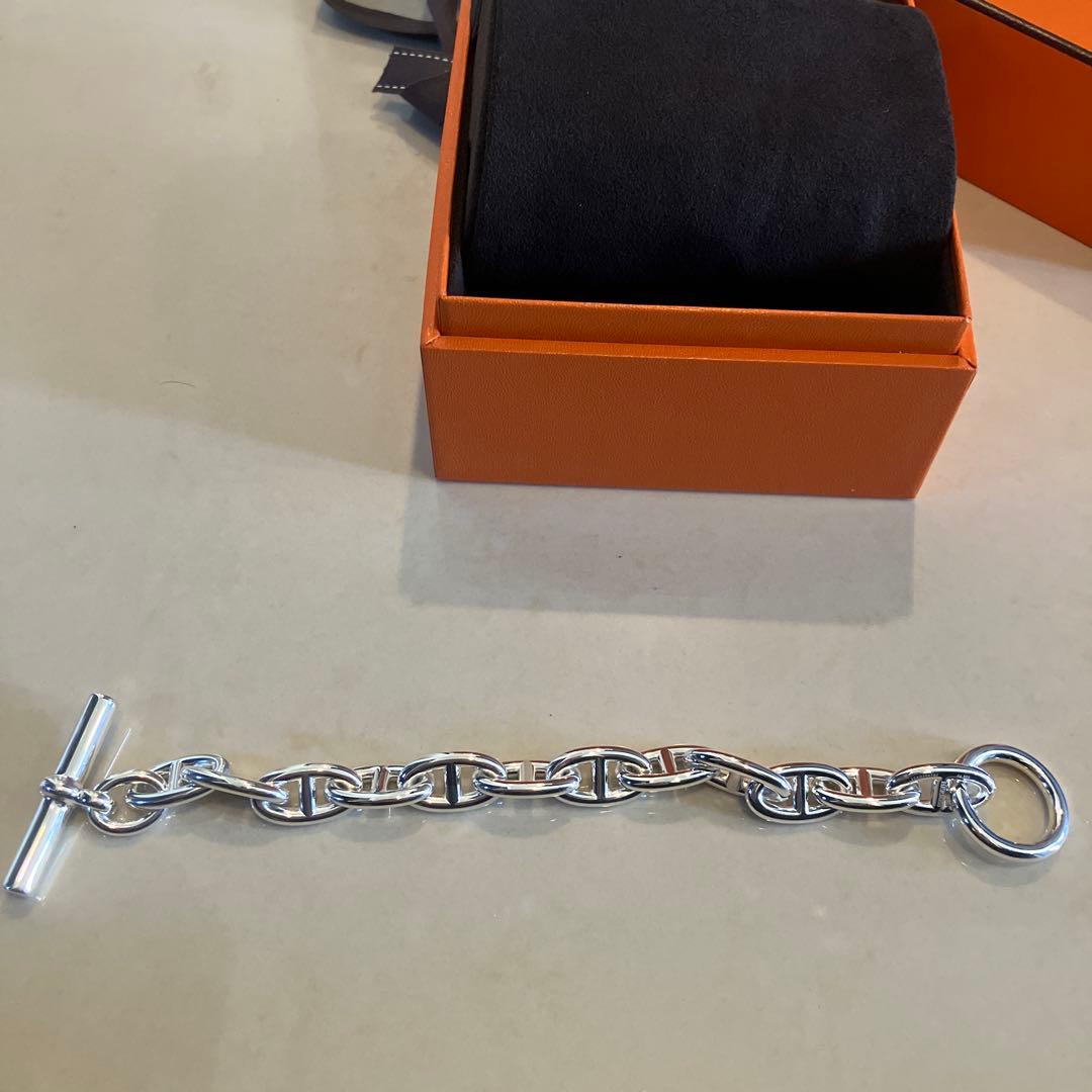 ロゼット様！新品未使用 HERMES シェーヌダンクル ブレスレット GM 12