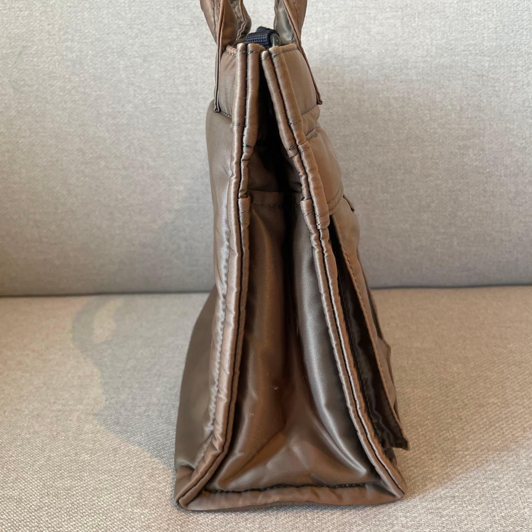 【美品】PORTER TANKER VERTICAL TOTE グレー系 PX