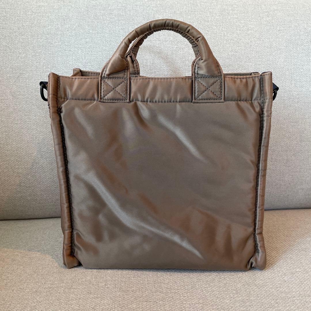 【美品】PORTER TANKER VERTICAL TOTE グレー系 PX