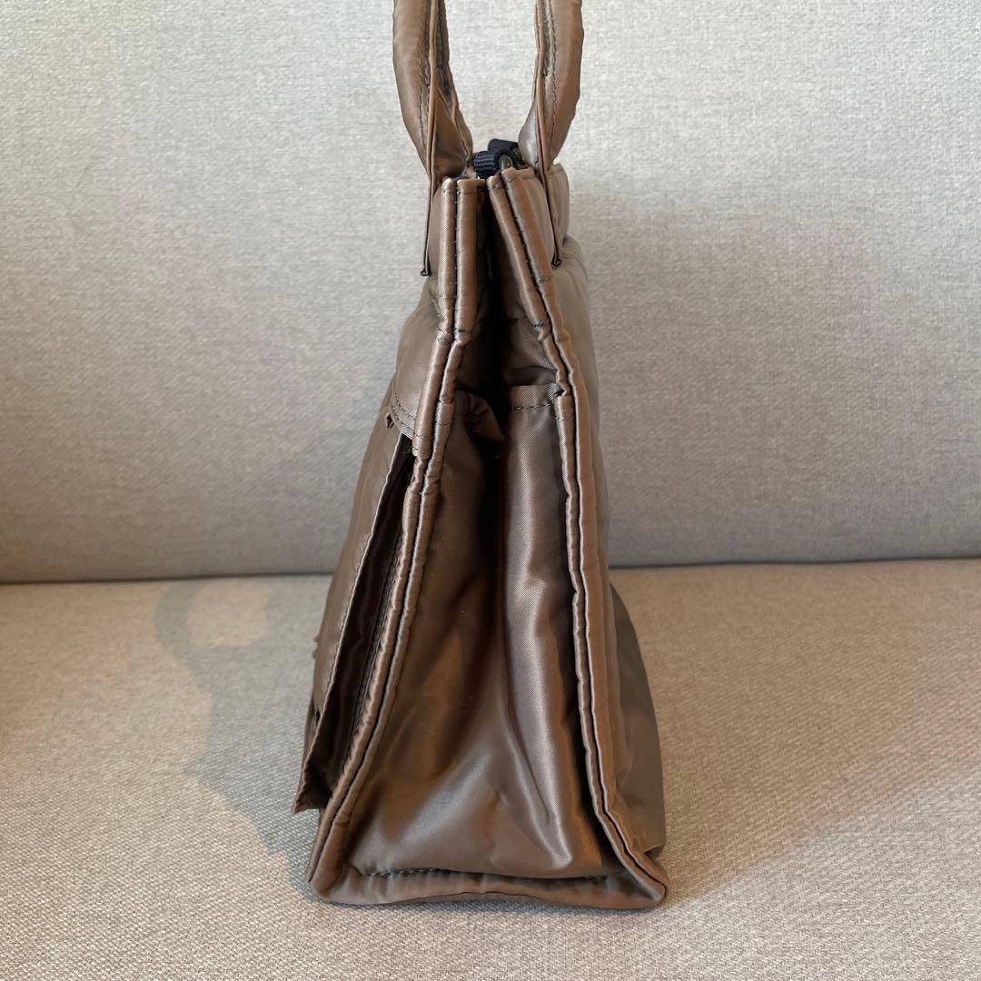 【美品】PORTER TANKER VERTICAL TOTE グレー系 PX