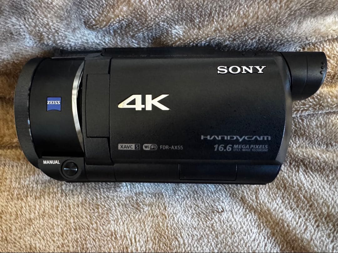 美品 SONY 4Kハンディカム FDR-AX55 バッテリー2個・ハードケース