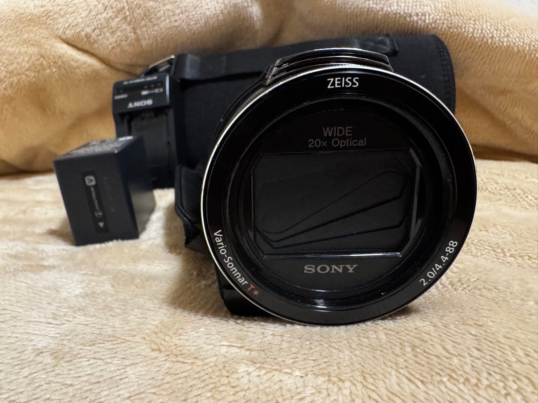 美品 SONY 4Kハンディカム FDR-AX55 バッテリー2個・ハードケース
