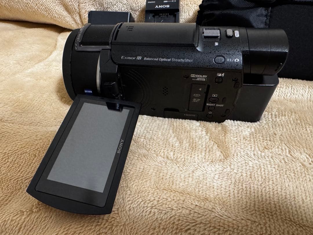 美品 SONY 4Kハンディカム FDR-AX55 バッテリー2個・ハードケース