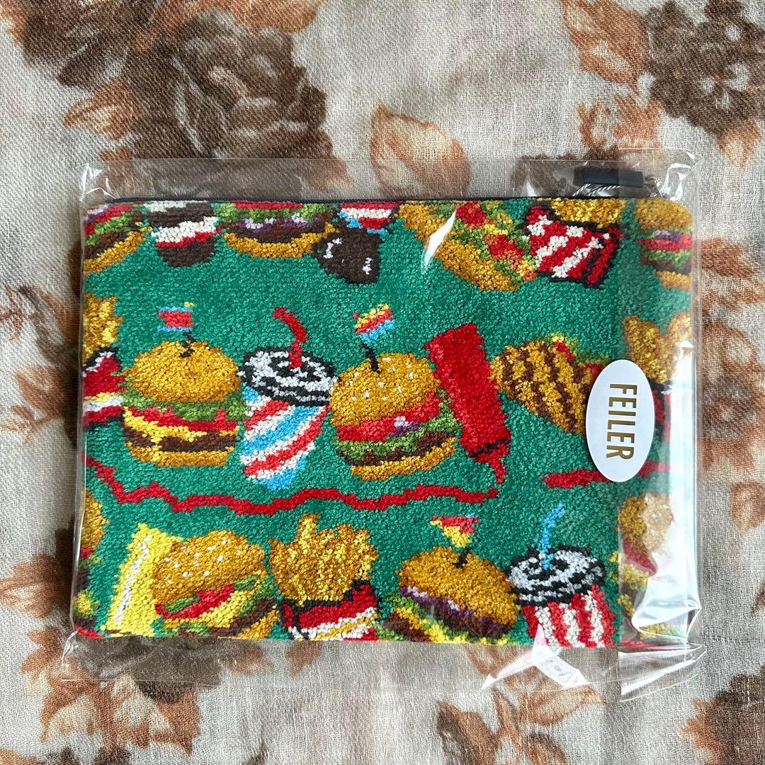 【WEB限定★完売】FEILERフェイラー バーガーショップ フラットポーチ