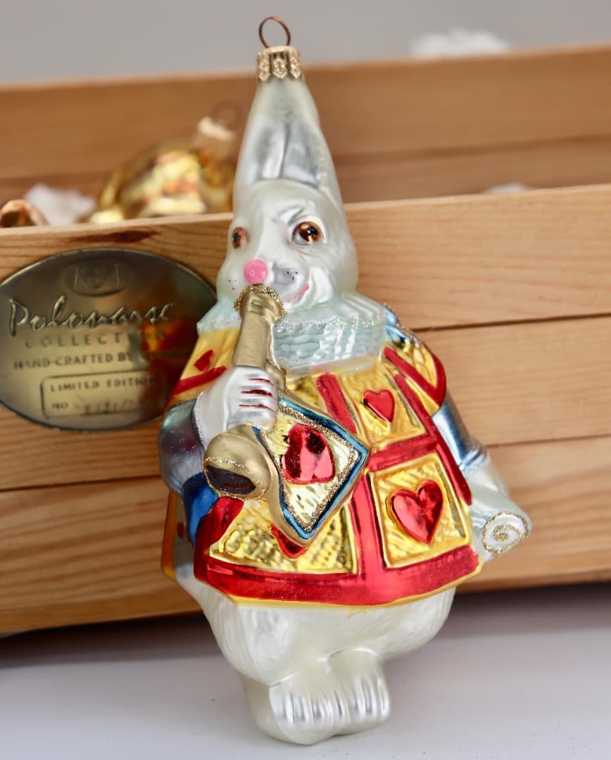 アリス・イン・ワンダーランドとスヌーピー ガラス２セットPOLAND製