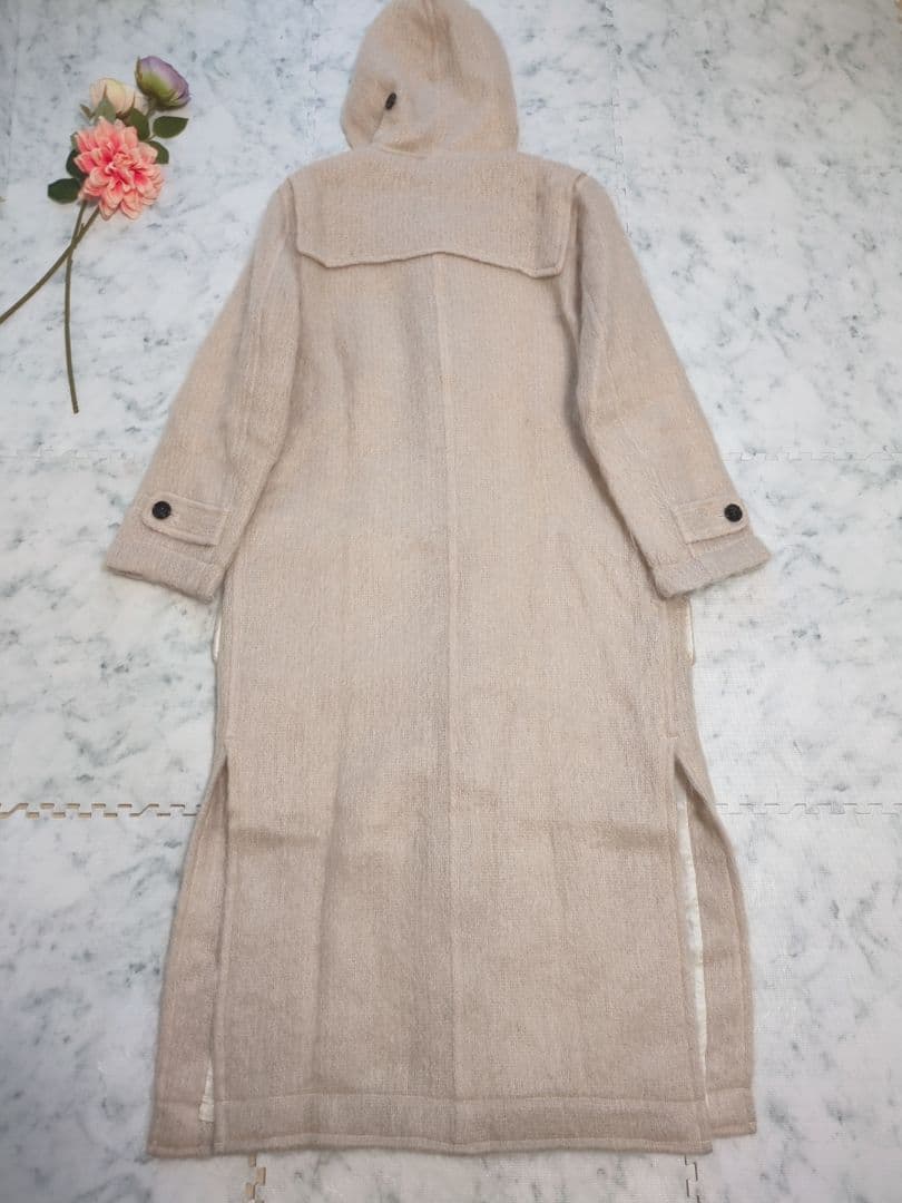 PINK HOUSE　ピンクハウス　モヘヤ混　ロングダッフルコート