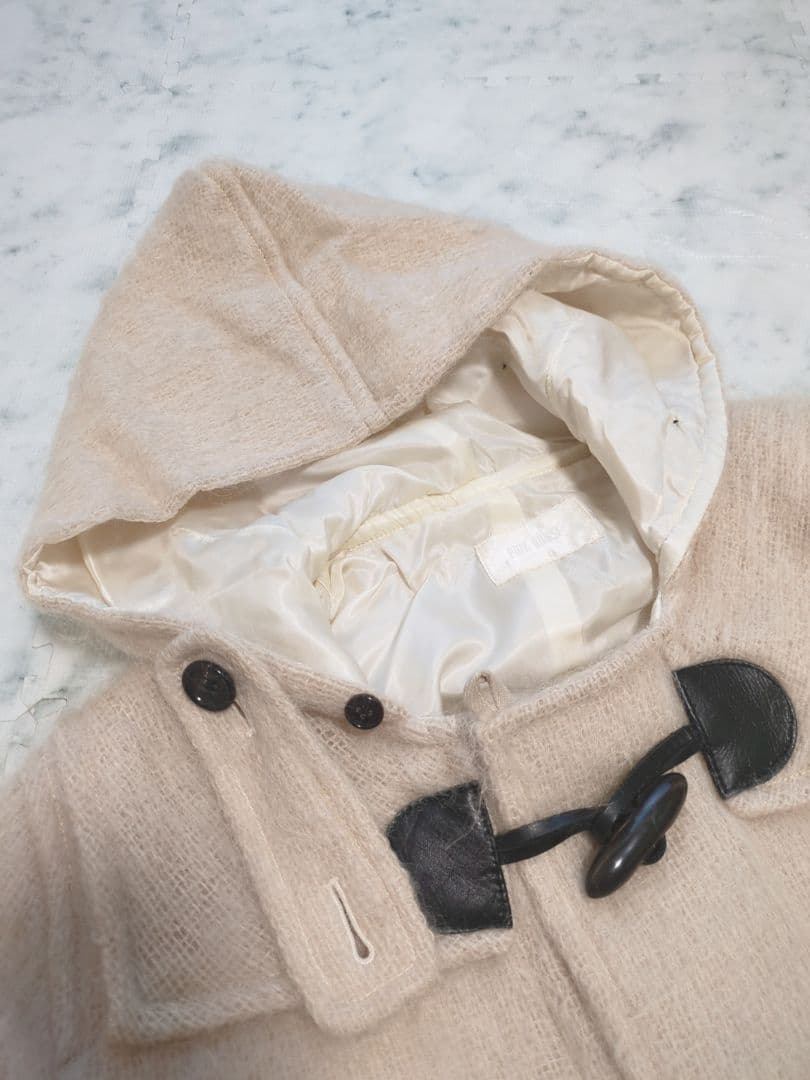 PINK HOUSE　ピンクハウス　モヘヤ混　ロングダッフルコート