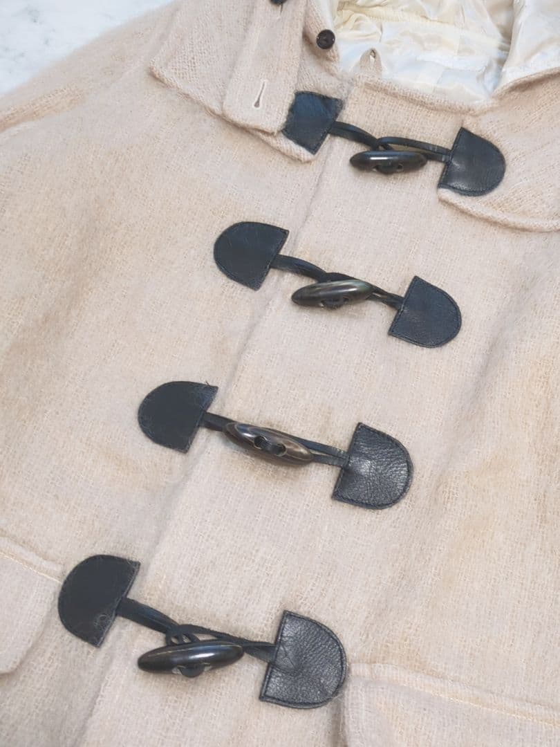 PINK HOUSE　ピンクハウス　モヘヤ混　ロングダッフルコート