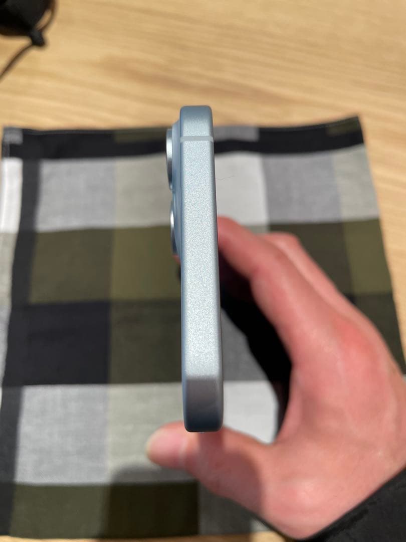 iphone15plus 128g ブルー SIMフリー バッテリー容量90%