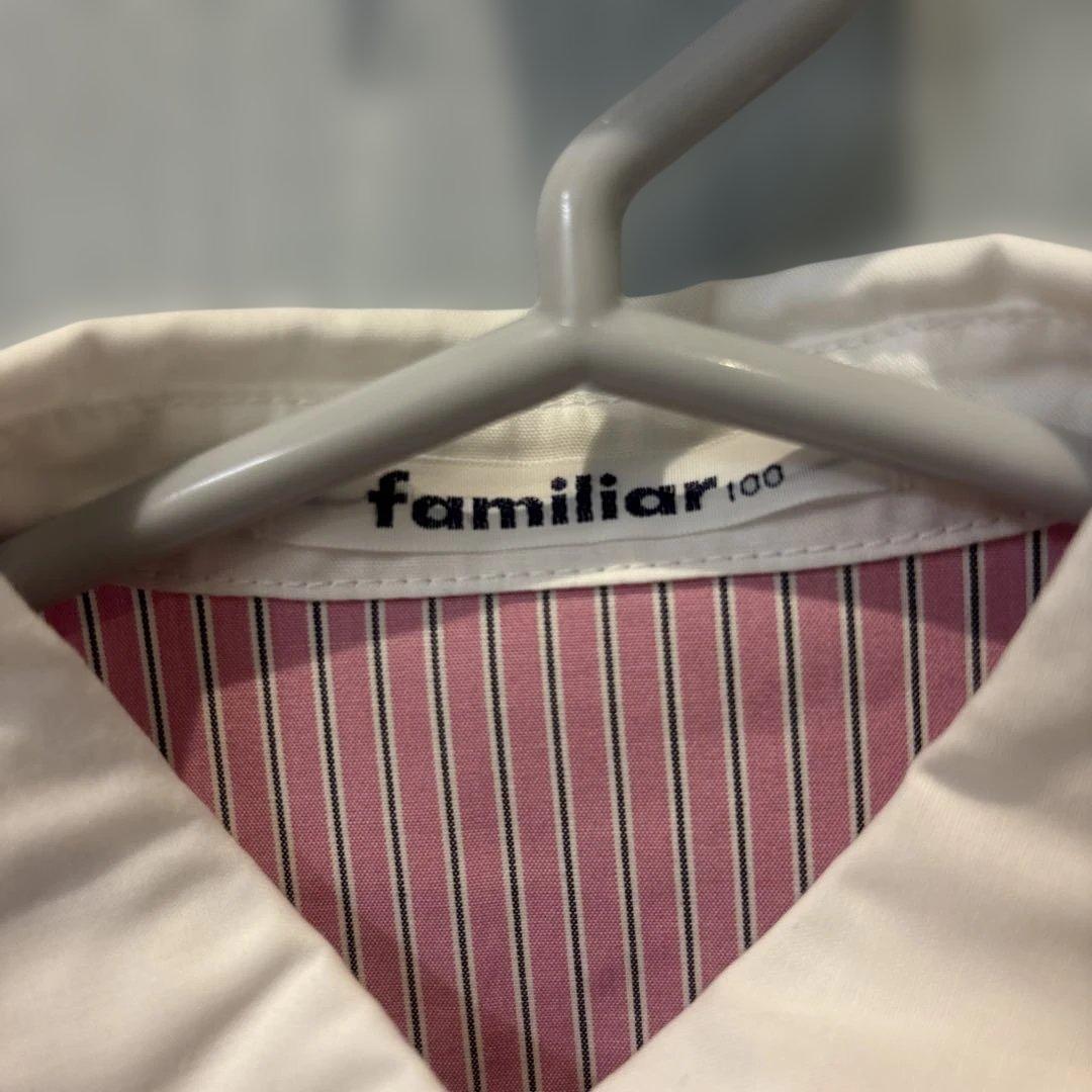 未使用　ファミリア　シャツワンピース　100