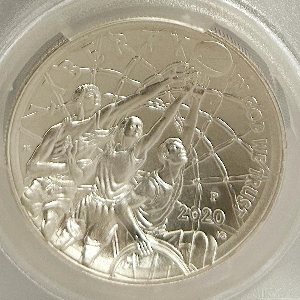 2020年　アメリカ　バスケットボール　PCGS　MS70 　S1＄