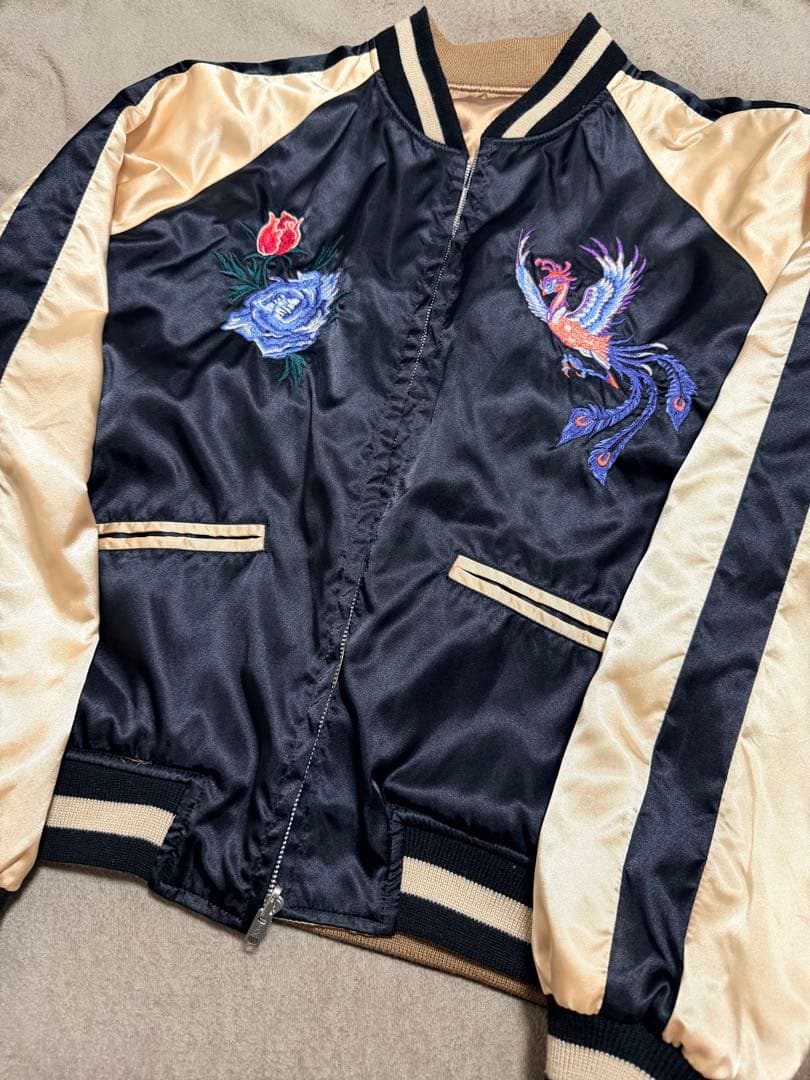 美品 日本製 ２面用 hoshihime 芸者 限定 スカジャン vintage