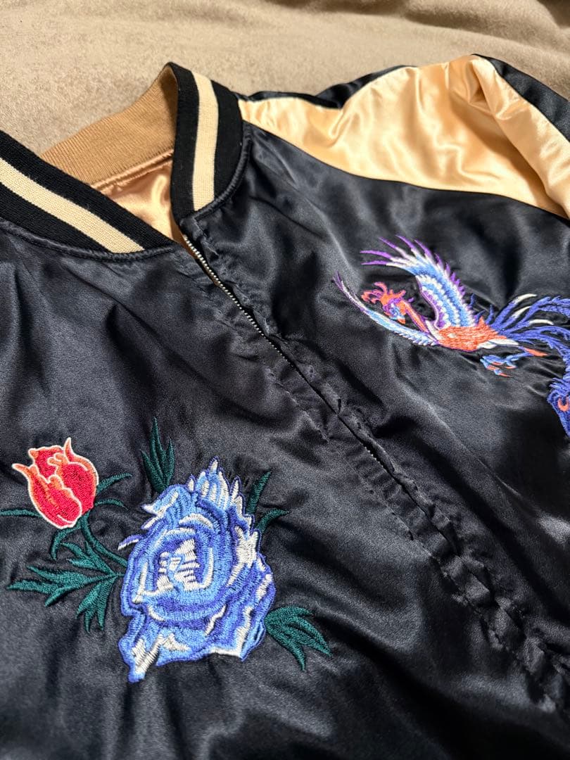 美品 日本製 ２面用 hoshihime 芸者 限定 スカジャン vintage