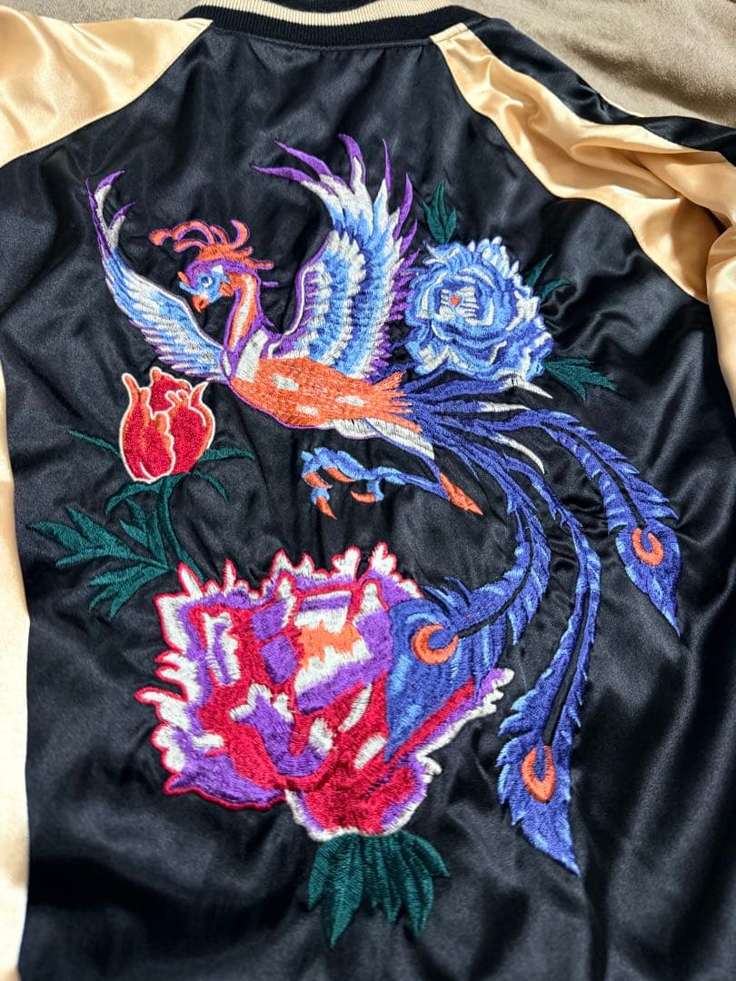 美品 日本製 ２面用 hoshihime 芸者 限定 スカジャン vintage