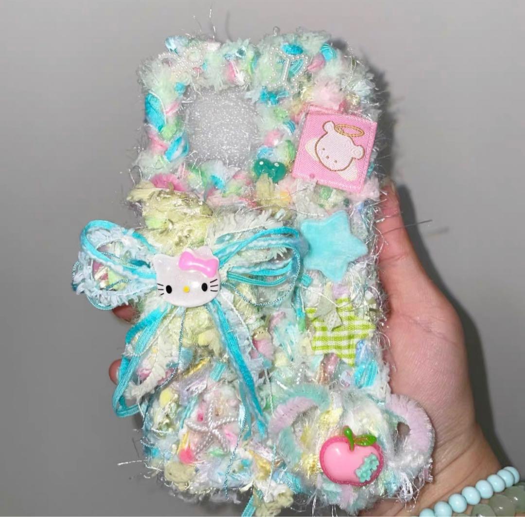 デザイナーズ　ハンドメイド　スマホケース　iPhone Y2K