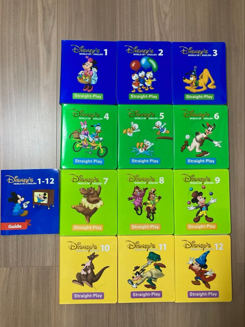 DWE ディズニーの英語教材　Straight-Play DVDセット