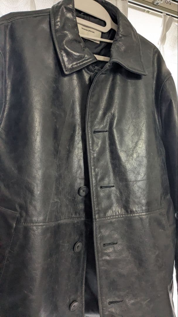 Maison special バッファローレザードレスオーバーカーコート 0