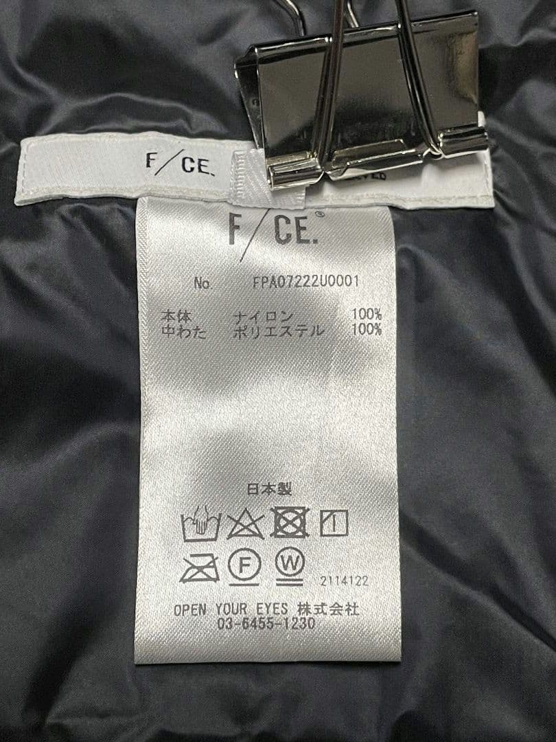 N*M様 F/CE. エフシーイー NEW LAYERED PADDING BL