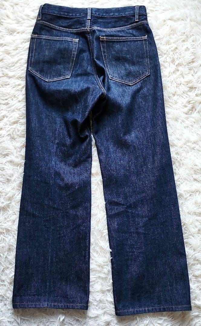 【美品】オーラリー HARD TWIST DENIM 5P PANTS　濃紺