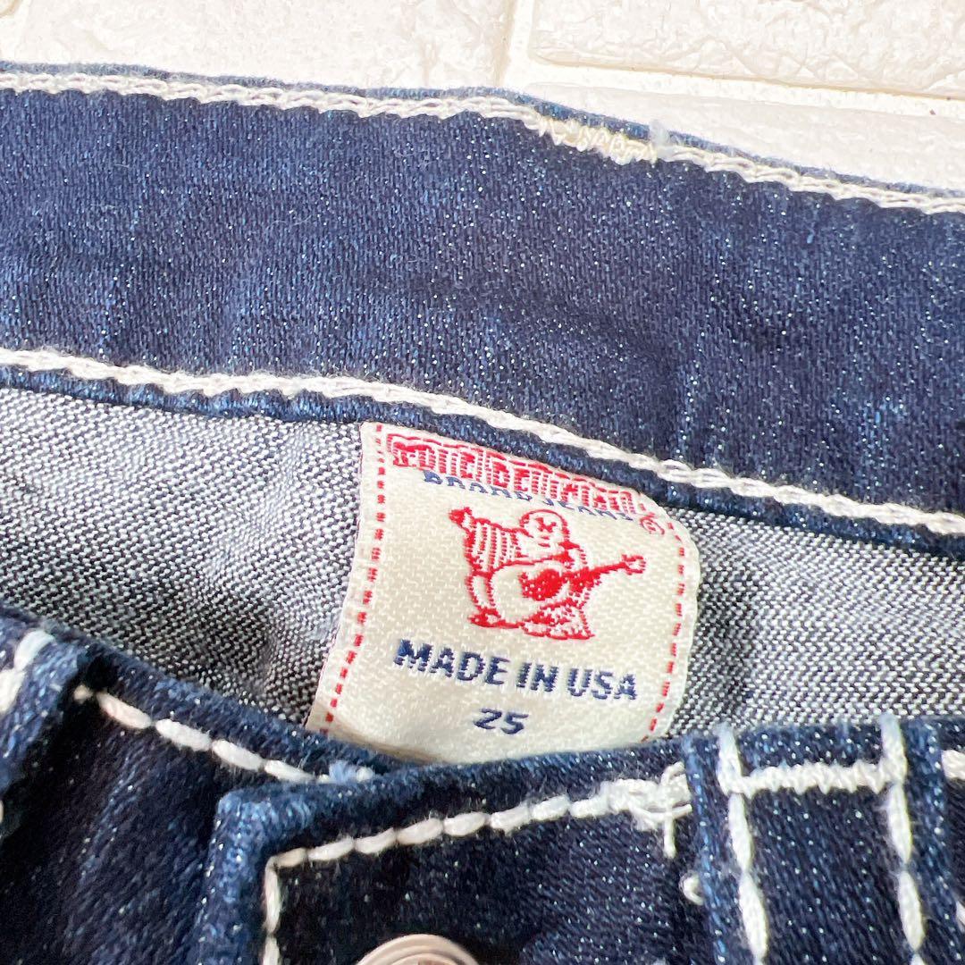 新品 TRUE RELIGION ブーツカット スワロフスキー フレアデニム