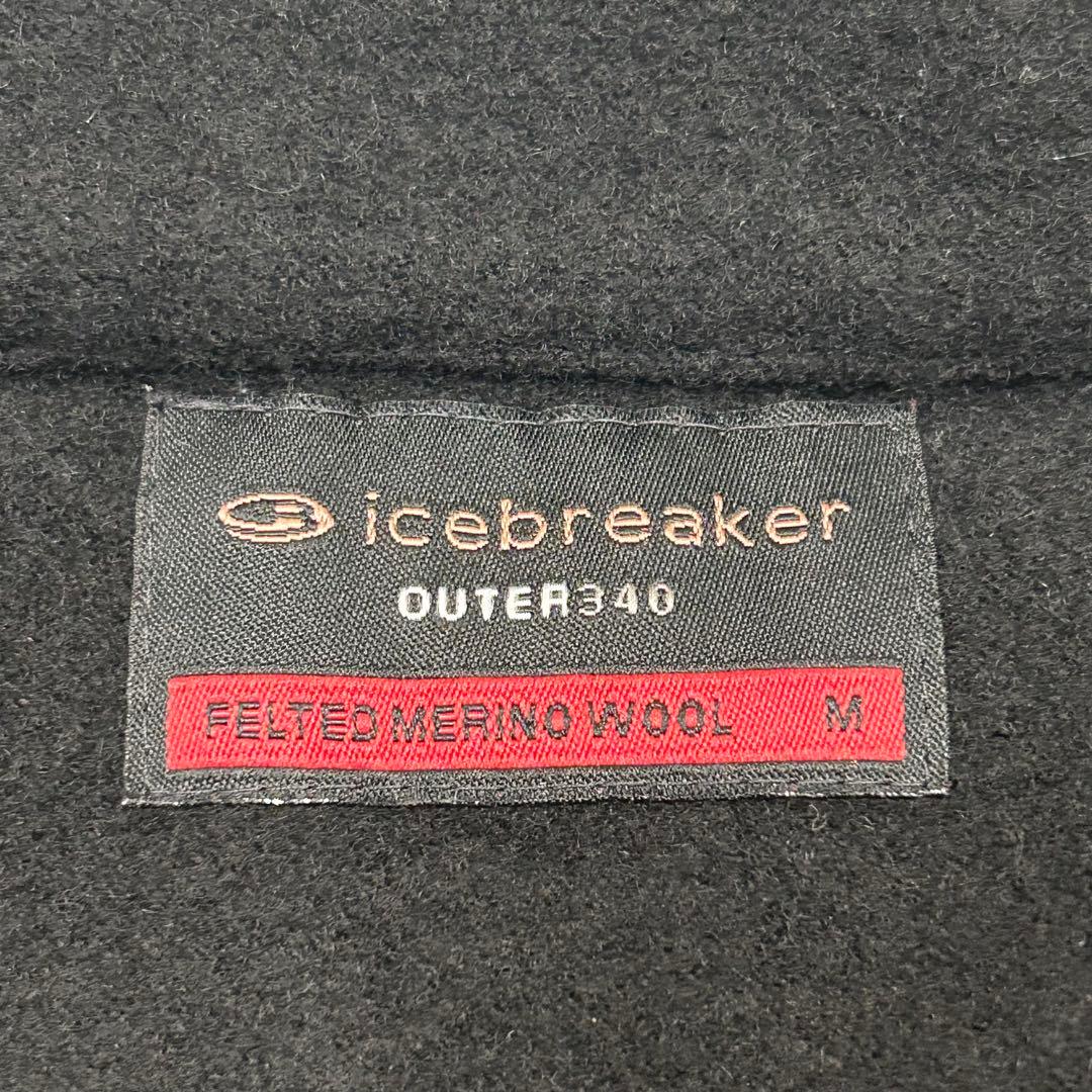 icebreaker アイスブレイカー メリノウール ベスト ブラック M 防寒