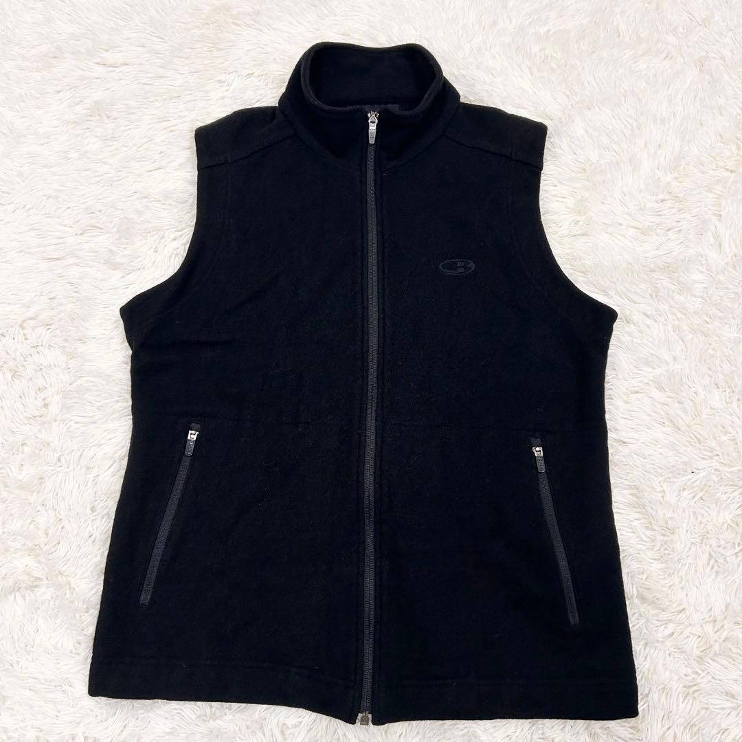 icebreaker アイスブレイカー メリノウール ベスト ブラック M 防寒